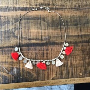 Red and pink necklace